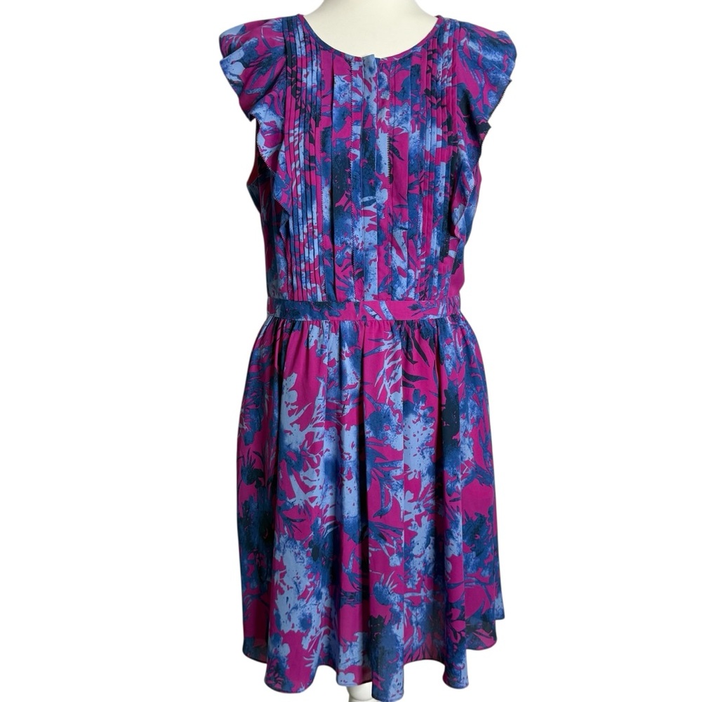 Banana Republic Pink and Blue Floral Dress Woman’s Size 10